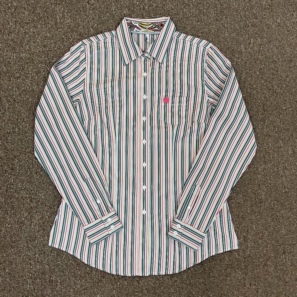 Cinch Women's Long Sleeve Striped Western Button Shirt - Multicolor
